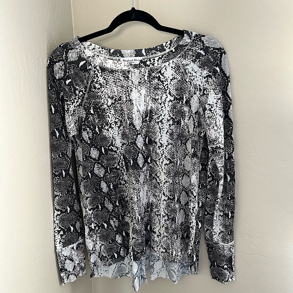 Snakeskin Sweater Top